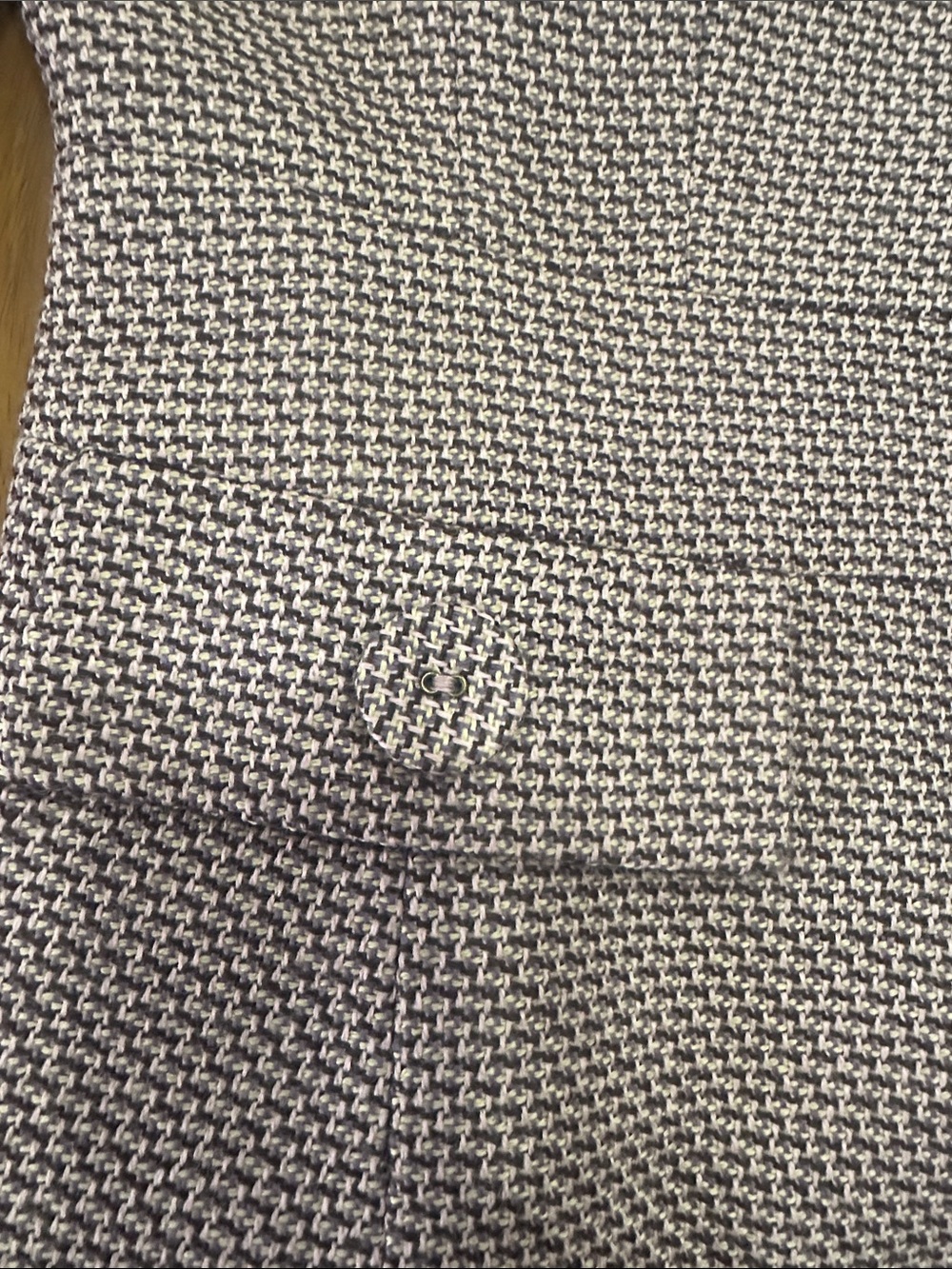 Liz Claiborne Black & White Patterned Tweed Blazer - Picture 4 of 7